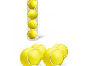 Estuche 4 pelotas amarillas Tenis / Pádel